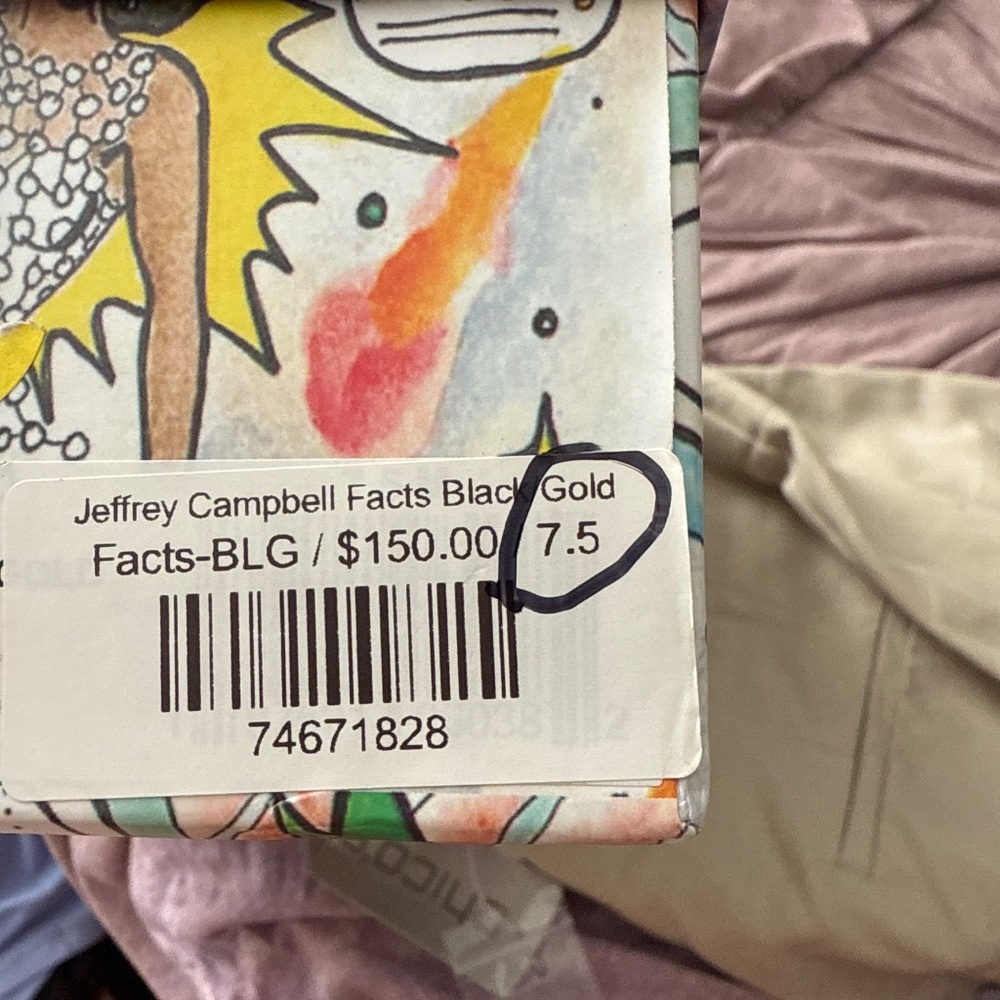 Jeffrey Campbell black suede facts heels. NIB w/tags. Retail 150. Perfect shape - Picture 11 of 11